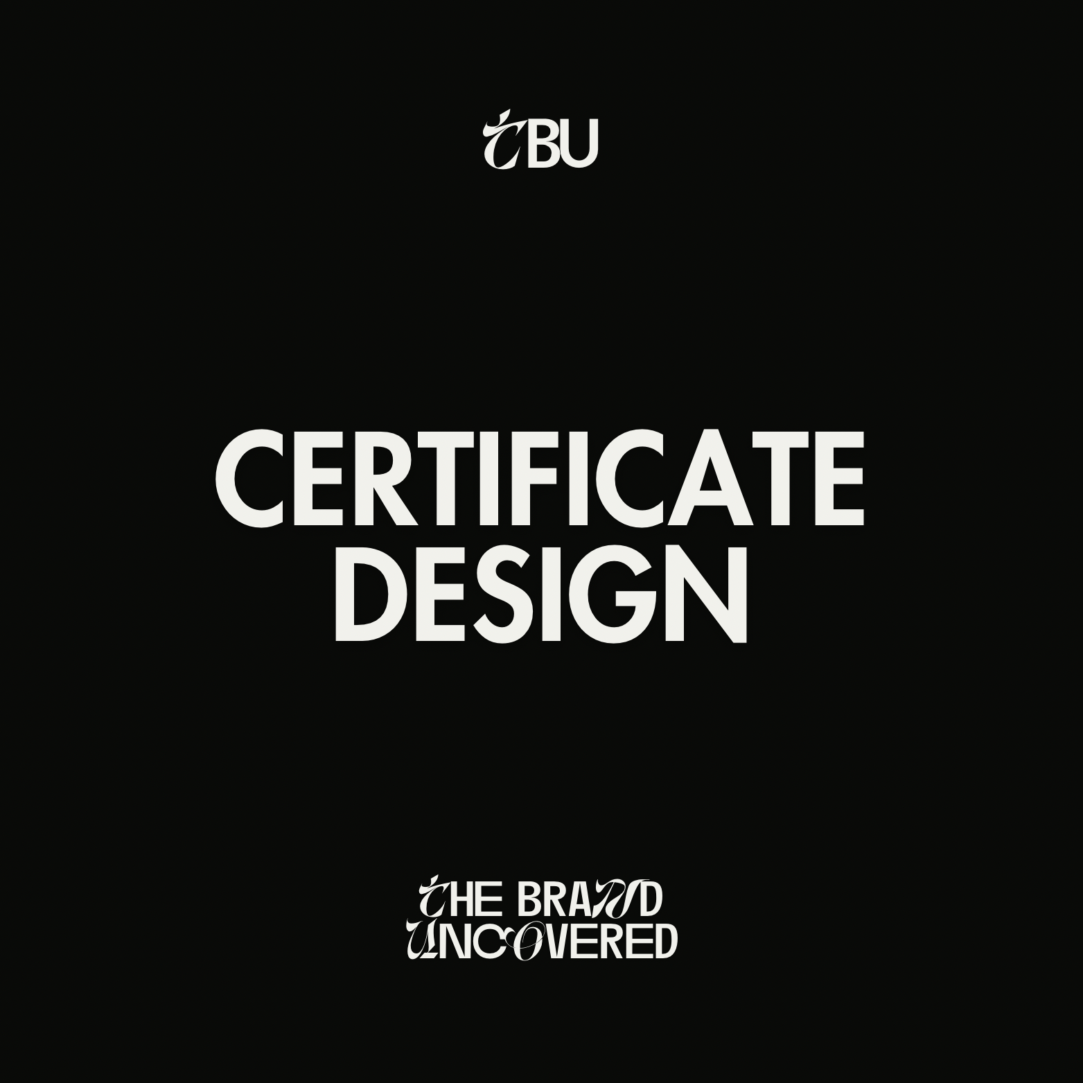 Certificate Design