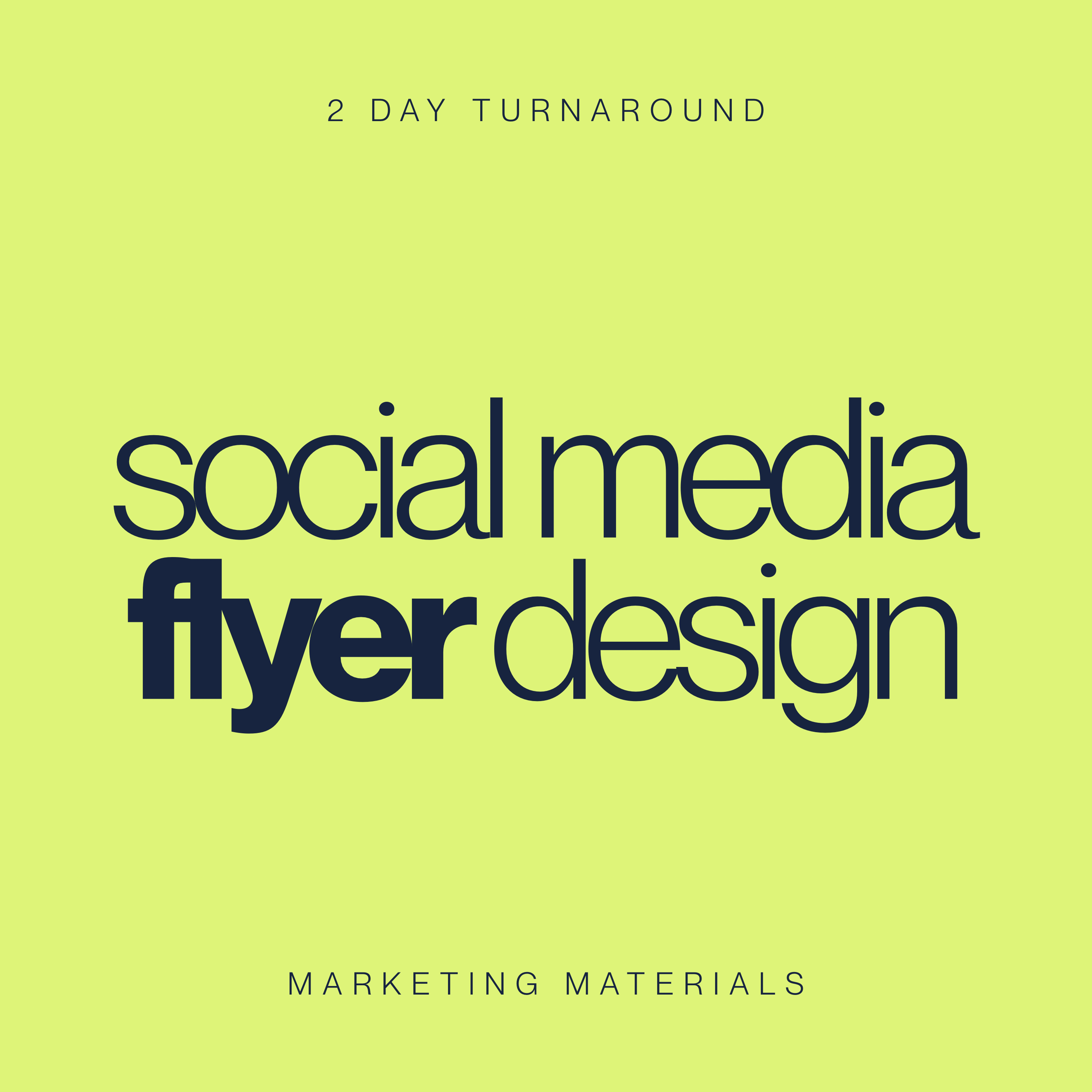 Social Media Flyer Design