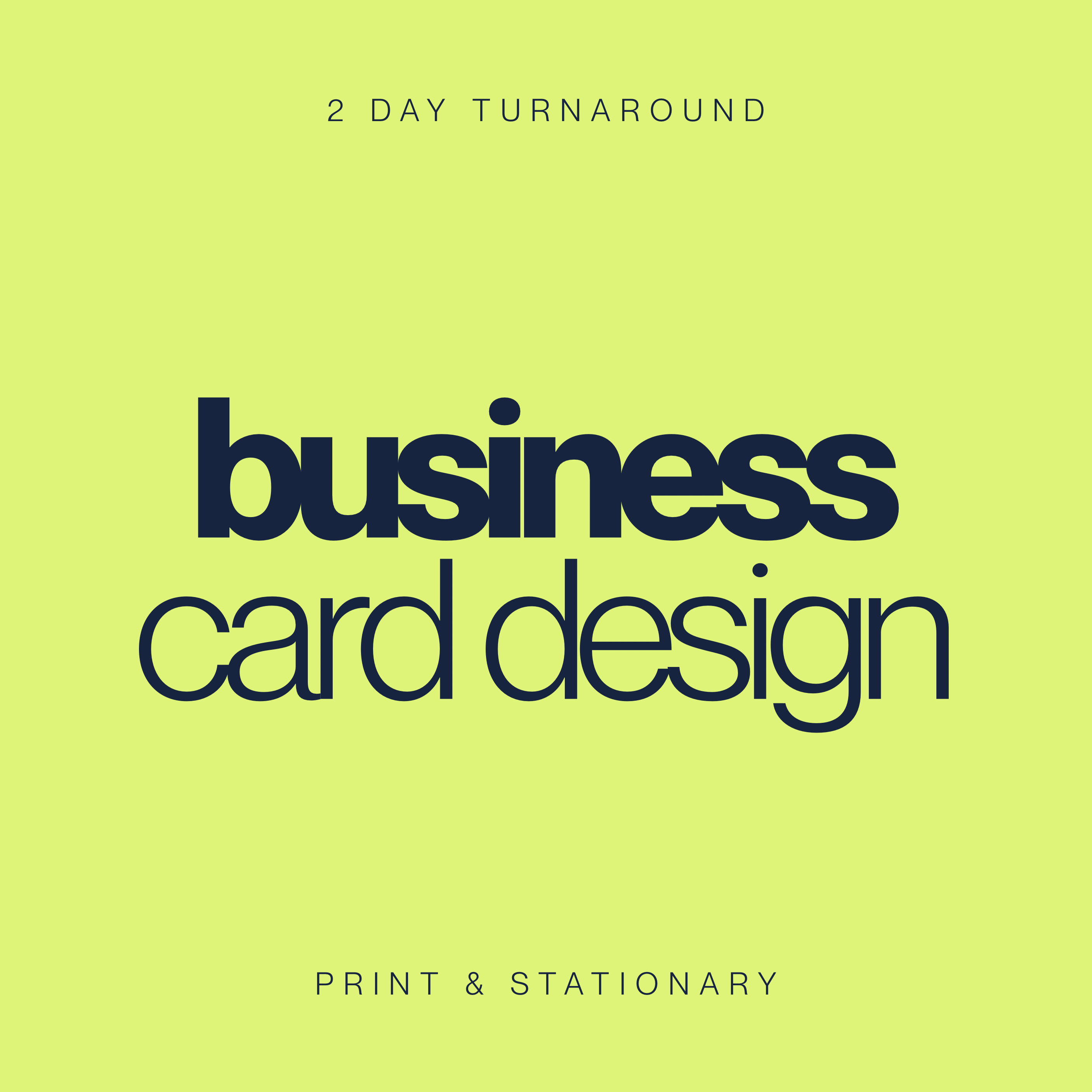 Business Card Design