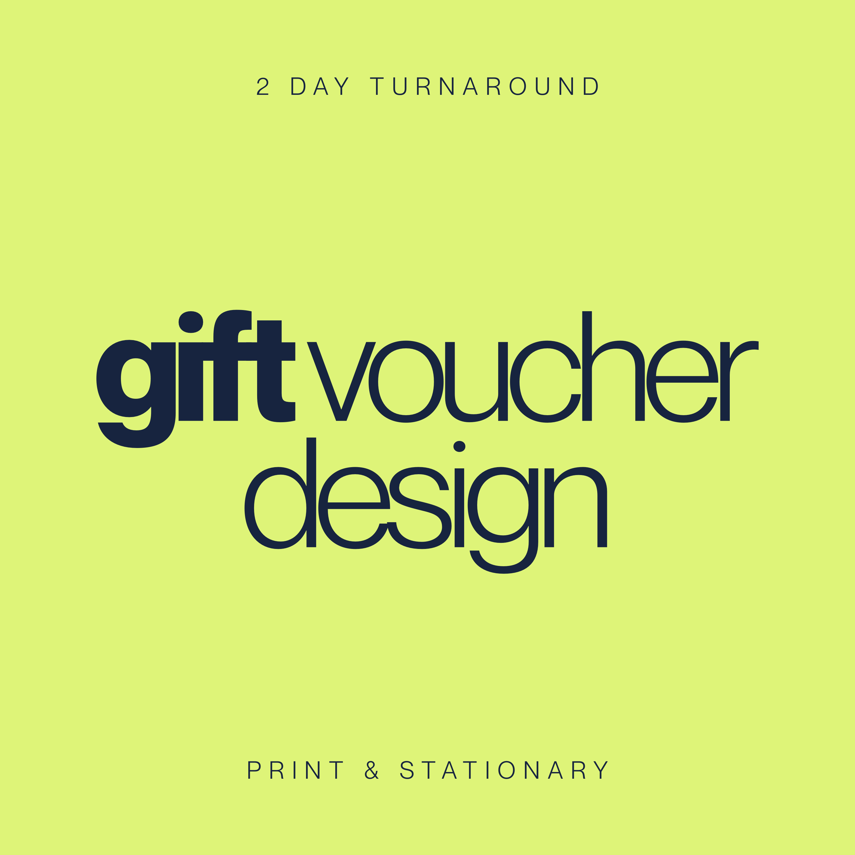 Gift Voucher Design