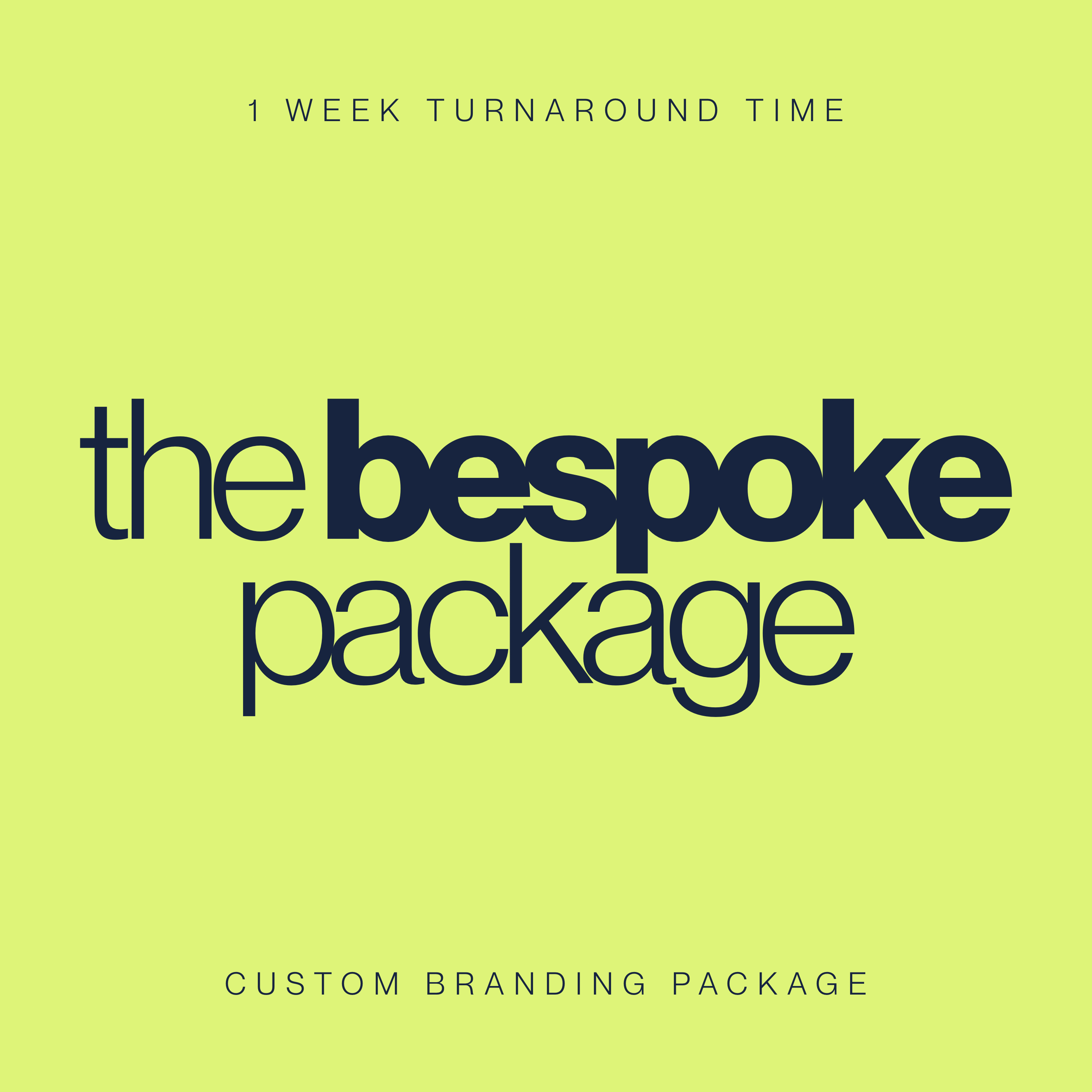 The Bespoke Package