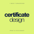 Certificate Design