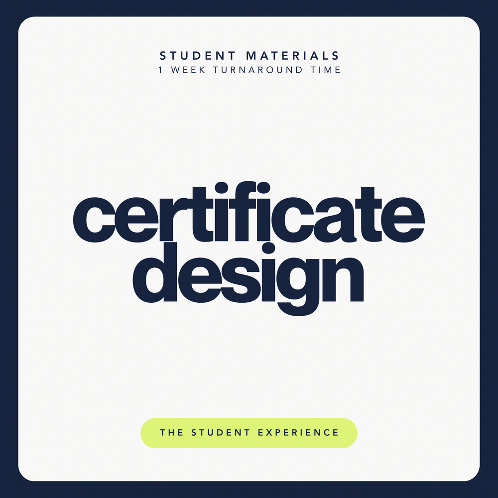 Certificate Design