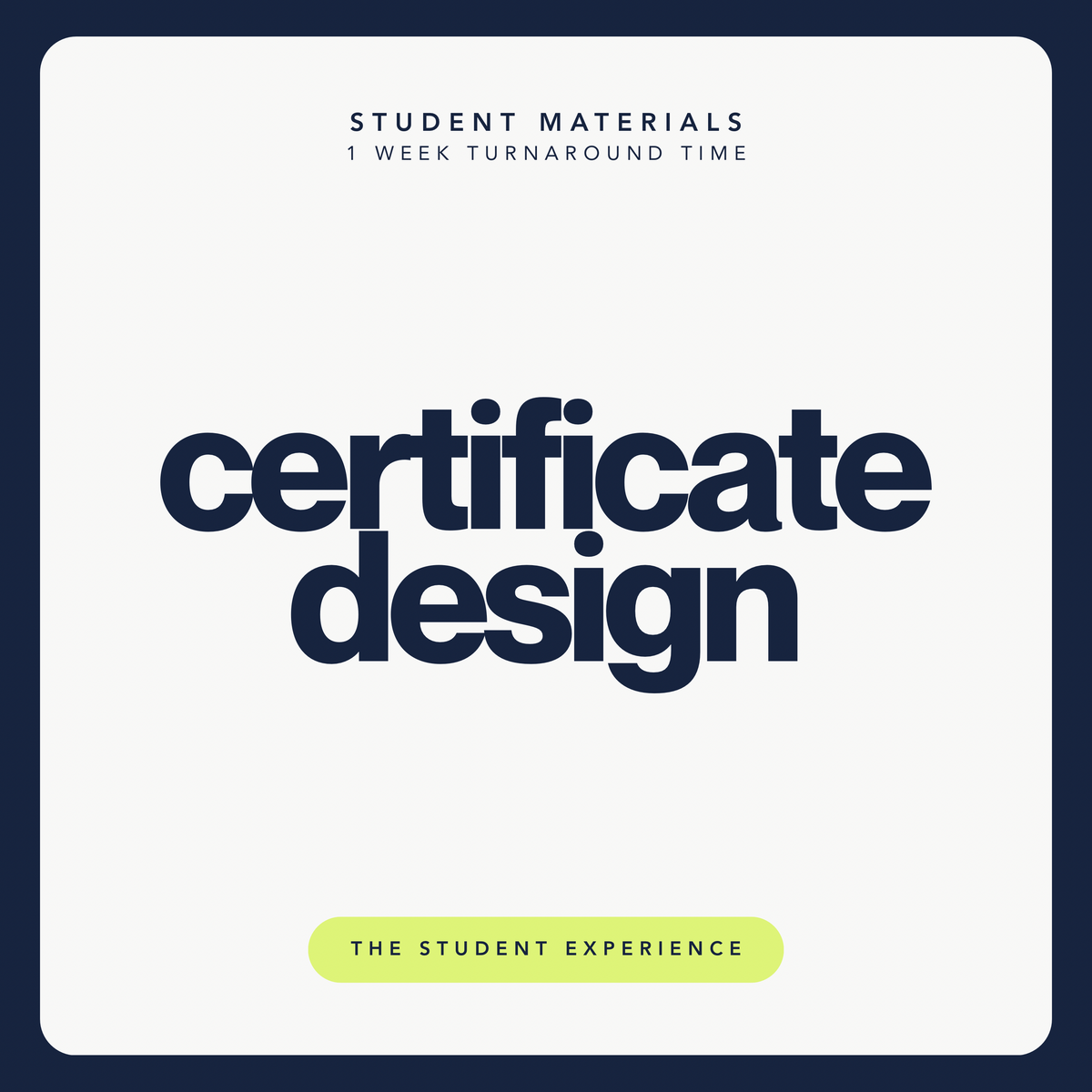 Certificate Design